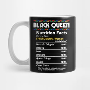 Black Queen Nutrition Facts Mug